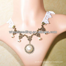 New fashion imitation pearl pendant necklace LS-61